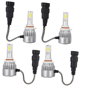 9006+9005 LED Headlight Bulbs 3400W 510000LM Hi-Lo Beam Combo Kit 6000K HID Lamp 