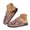 Red, variant on Women Glitter Mules Slippers Bowknot Cork Footbed Metal Buckle Closed Toe Non Slip Casual Clog Shoes
