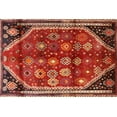 thumbnail image 1 of Ahgly Company Machine Washable Indoor Rectangle Traditional Rust Pink Area Rugs, 4' x 6', 1 of 7