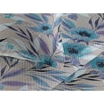 thumbnail image 3 of Ambesonne Floral Design Quilted Bedspread Set 3 Pcs, Dreamy Vintage Flower, King, Sea Blue Pale Eggplant, 3 of 4