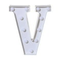 thumbnail image 1 of TopLLC Alphabet LED Letter Lights Light Up White Plastic Letters Standing Hanging A-M &, 1 of 3