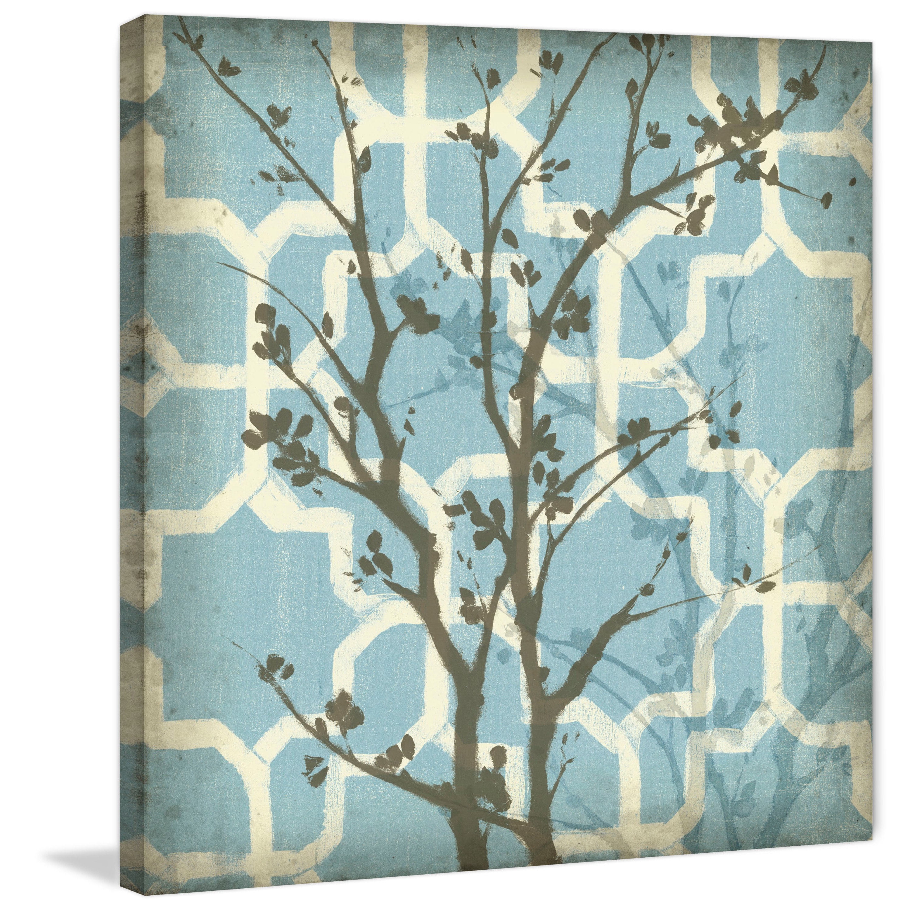 Marmont Hill "Silhouette & Pattern I" Painting Print on Wrapped Canvas