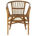 thumbnail image 2 of SAFAVIEH Adriana Solid Rattan Bucket Chair, Honey, Set of 2, 2 of 7