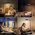 thumbnail image 4 of SUNMORY Dimmable LED Pharmacy Floor Lamp, 16W/1500LM Bright Reading Floor Lamp with Remote & Touch Control, 350&deg;Swing Arm, Adjustable Task Craft, 4 of 9