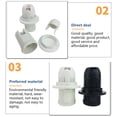thumbnail image 3 of Yuarrent 10 piezas E14 portalámparas anillo roscado hebilla adaptador de luz Base de bombilla PET conexión de enchufe de seguridad iluminación de Iluminación novedosa Negro Yuarrent HA068309-02, 3 of 6