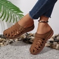 thumbnail image 6 of Bxsruta Women's Casual Perforated Mules with Wedge Heel and Cushioned Insole for Everyday Wear, 6 of 8
