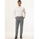 thumbnail image 3 of Pantalones de vestir a rayas para hombre Pantalones formales de rayas verticales de corte recto Pantalones a rayas Gris oscuro S Unique Bargains Pantalones, 3 of 6