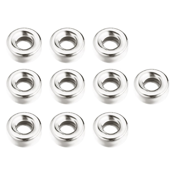 10 piezas de cuentas sueltas con agujeros, cuentas espaciadoras pulidas DIY, suministros de joyería populares de varios tamaños para collar Ropa, zapatos y accesorios Miscelánea Oro blanco 6 mm Jumpingount AP010776-11B