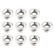thumbnail image 1 of 10 piezas de cuentas sueltas con agujeros, cuentas espaciadoras pulidas DIY, suministros de joyería populares de varios tamaños para collar Ropa, zapatos y accesorios Miscelánea Oro blanco 6 mm Jumpingount AP010776-11B, 1 of 6