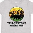 thumbnail image 4 of Inktastic Yellowstone National Park with Bear Mountains and Trees Cricle Boys or Girls Toddler T-Shirt, 4 of 5