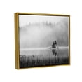 thumbnail image 3 of Stupell Foggy Lake Landscape Trees Landscape Photography Gold Floater Framed Art Print Wall Art, 3 of 6