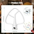 thumbnail image 6 of K45B Coated Flat Beater for KitchenAid 4.5-5 Qt Mixer Paddle Attachment Flat Beater Fits Stand Mixer Bowls For KitchenAid 4.5-5 Quart Bowls, Kitchenaid Paddle Attachment, 6 of 7