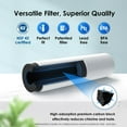 thumbnail image 5 of Waterdrop ADQ36006101 Replacement for LG® LT700P® Refrigerator Water Filter, Kenmore® 9690, 469690, ADQ36006102, LFXS30766S, RFC1200A, FML-3 and LT120F® Fresh Air Filter, 3 Combo, package may vary, 5 of 8