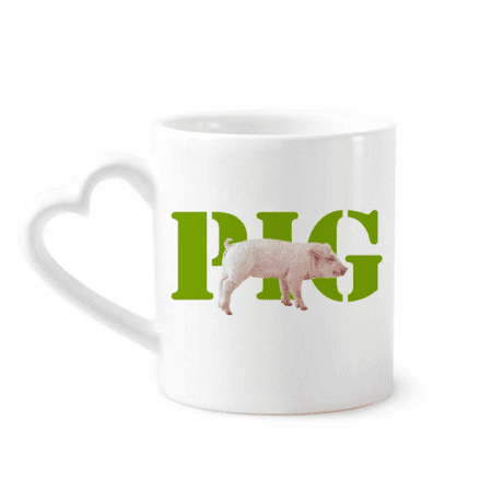 

Animal Meat Food Pig Art Deco Fashion Mug Coffee Cerac Drinkware Glass Heart Cup