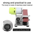 thumbnail image 4 of Multifunctional Grinder Mini Electric Belt Sander DIY Polishing Grinding Machine Cutter Edges Sharpener with 10pcs 30mm Sanding Paper, 4 of 8