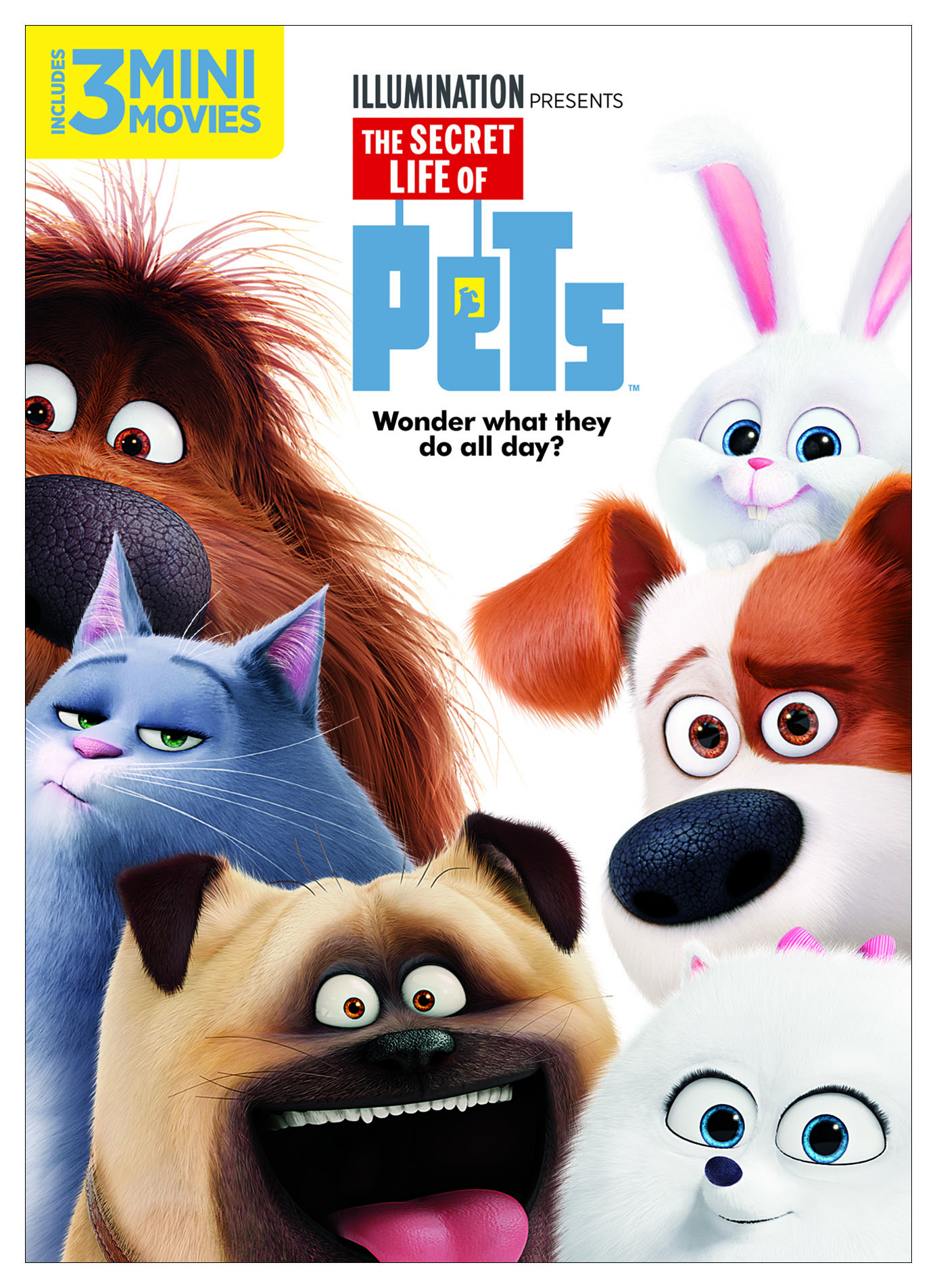 The Secret Life Of Pets - DVD - Illumination w/ 3 Mini Movies