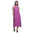 thumbnail image 1 of Bimba Robe Longue Dos Nu à Fleurs Décontractée pour Femmes Robe de Plage Imprimée-TG, 1 of 6