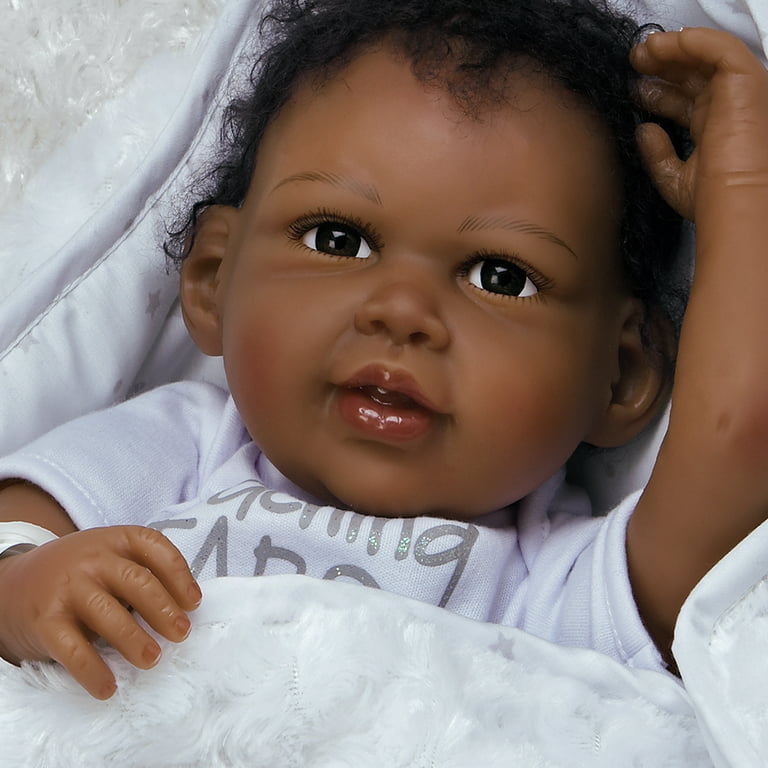 Boneca Bebê Reborn Afro Americana Paradise Galleries African American Black  Great to Reborn Baby Doll 50 cm - Miami Outlet Importados