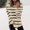 *Beige, variant on ClodeEU Women's Striped Long Sleeve T-Shirt,Fall Crew Neck T Shirts, Loose Casual Blouses Tops Black,Womens Plus L