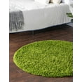 thumbnail image 4 of Unique Loom 3128127 Tapis Rond Shag Solide de 8 Pieds x 8 Pieds&44; Vert Herbe, 4 of 10