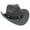 Grey, variant on Cowboy Hat,Western Cultural Cowgirl Hat,Stylish Safari Hat with Warm Wool Felt