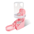 thumbnail image 1 of Greeniant Dispensador automático de botellas de agua para mascotas, jaula para animales para sala de estar, bebedero de 500ml, contenedor transparente Suministros para pájaros Rosa Greeniant PT000308-03B, 1 of 6
