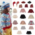 thumbnail image 2 of Traje de Navidad para niños y niñas, traje de falda de gasa + sombrero, ropa de bebé bonita, invierno, 2024, 2 of 4