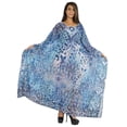 thumbnail image 5 of Moomaya Women's Sexy Swimsuit Cover Up Caftan Kimono Sleeve Beachwear Sheer Kaftan, 5 of 7