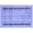 thumbnail image 1 of Ahgly Company Machine Washable Indoor Rectangle Oriental Blue Modern Area Rugs, 4' x 6', 1 of 4