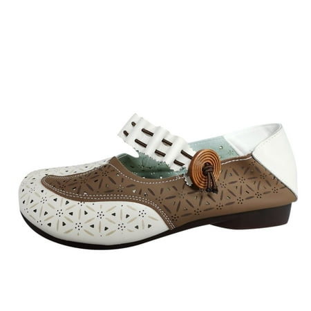 

nsendm Casual Leather Slip on Shoes for Women Fashion Womens Breathable Lace Up Women s Casual Shoes Size 11 Wide White 8.5