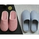 thumbnail image 5 of EeaseMX Pantuflas de invierno a rayas azules para interior de casa, de algodón, para hombre (talla 44-45), 5 of 7