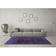 thumbnail image 3 of Ahgly Company Indoor Rectangle Abstract Blue Modern Area Rugs, 5' x 7', 3 of 4