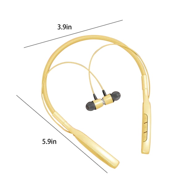 Wireless Bluetooth Earbuds Neckband Stereo Noise Reduction Headset with Mic for Sports 10 mm Drivers 20 Hz–20 kHz Frequency