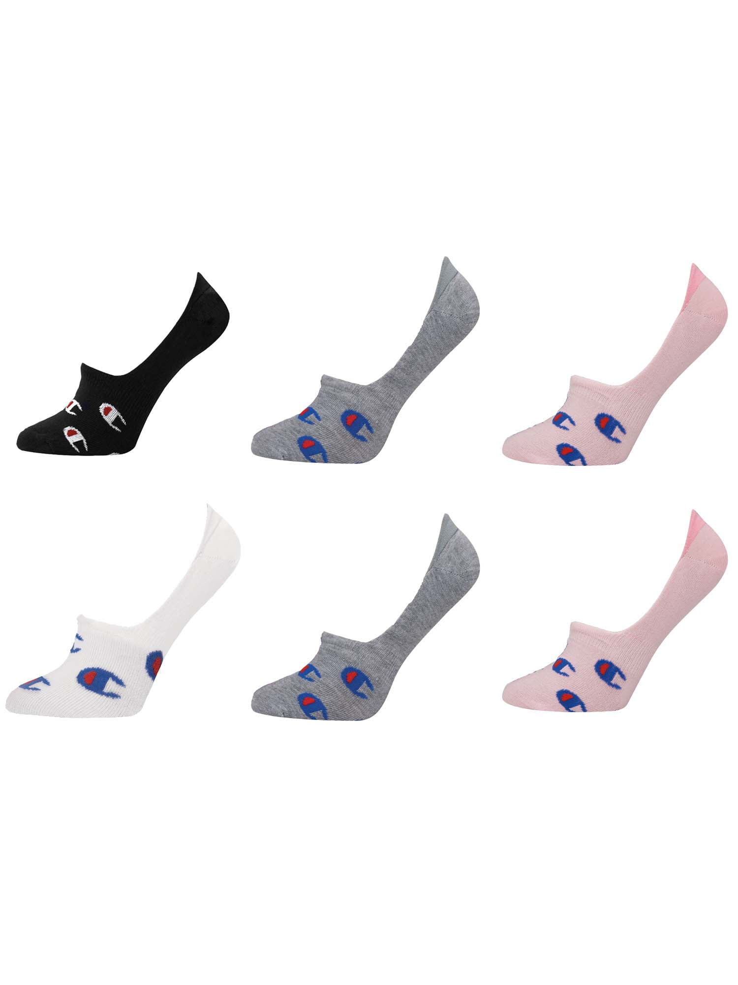 Champion Women's Athletic Invisible Liner Socks, 6 Pack
