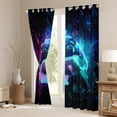 thumbnail image 3 of Homewish Gradient Gamepads Black Out Curtains for Kids Teens,Futuristic Cubes Plaid Curtains Pack of 2 (42x63 Each),Abstract Ombre Video Game Bedroom Curtains,Luxury Bedroom Decor, 3 of 6