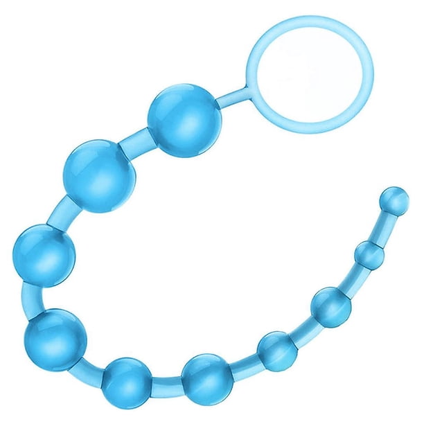 Cuentas de eslabn de cadena anal de silicona Butt Plug Sm Long Butt Plug  Beads con anillo de traccin | Walmart en lnea