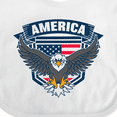 thumbnail image 4 of Inktastic America with Eagle Shield and Banner Boys or Girls Baby Bib, 4 of 4