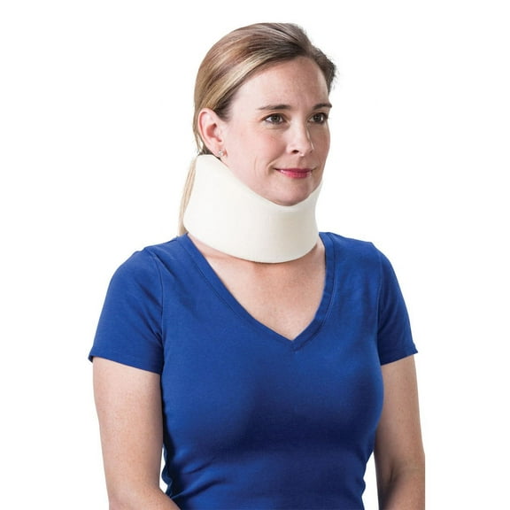 Core Products Foam Cervical Collar Neck Support Brace - Beige, XLarge- 3.5" Chin to Sternal Notch