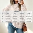 thumbnail image 3 of Njagoc3 Oversized Sweaters for Women Crewneck Cable Knit Drop Shoulder Jumper Soft Warm Long Sleeve Loose Fit Casual Fall Top, 3 of 6