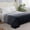Ombre Gray, variant on Elegant Comfort Fleece Blanket, Ultra Soft Plush Flannel, Lightweight All-Season Throw, Cozy Microfiber Bed Blanket, Solid Design Full/Queen, Tiffany