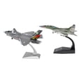 thumbnail image 1 of 2 piezas 1/72 F-35B 1: 100 MIG-29 Fighter Metal Model Decor, 1 of 9