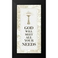 thumbnail image 2 of Allen, Kimberly 9x14 Black Modern Framed Museum Art Print Titled - God Will Meet All 1 v2, 2 of 5