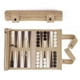 thumbnail image 1 of Set de juego de backgammon de gamuza portátil enrollable Sondergut Cream, 1 of 7