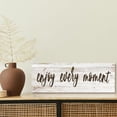 thumbnail image 3 of Inspirational Wall Art - Enjoy Every Moment - Sayings Quote Poster Motto Canvas Prints Motivational Home Wall Art Decor Sign 6" x17", 3 of 7