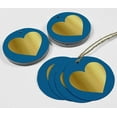 thumbnail image 4 of Inkdotpot Pack Of 100 Real Gold Foil Paper Tags Made With Love Wedding Favor Hang Tags, 4 of 6