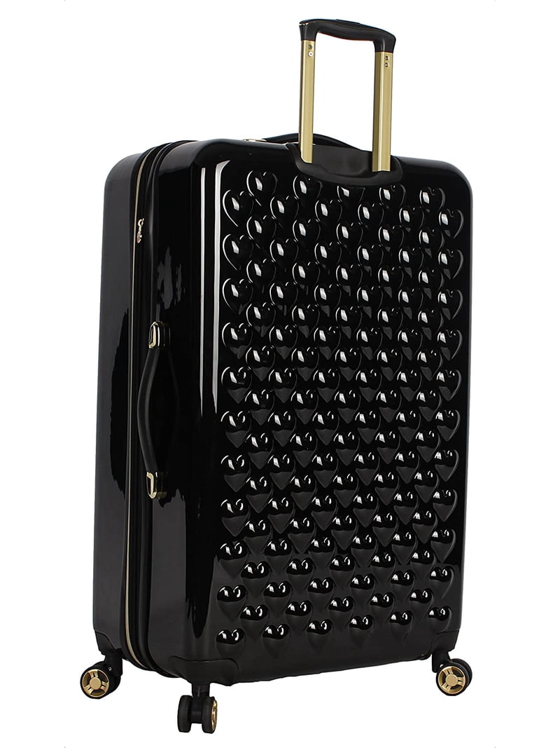 Betsey Johnson 26 Inch Expandable Hardside Spinner Luggage, Heart