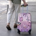 thumbnail image 3 of Purple Butterfly Pattern Luggage Cover Fashion Suitcase Cover Baggage Covers Fit 25-28 Inch Luggage (Go Travel), 3 of 5