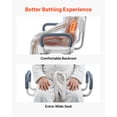 thumbnail image 5 of VEVOR Swivel Shower Chair with Arms and Back, 400 lbs Heavy Duty Bench Seat for Inside Shower Stall and Bathtub, Height Adjustable Bathroom Bath Tub Seat for Adults, Seniors, Elderly and Disabled, 5 of 9