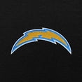 thumbnail image 2 of Men's Antigua Black Los Angeles Chargers Victory Chenille Pullover Hoodie, 2 of 2