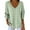 Green, variant on Fancifize Women's Fall Long Sleeve Tunic Tops Casual V Neck Striped Blouse Lightweight Business Shirt Loose Fit Fall Sweater Outfits
